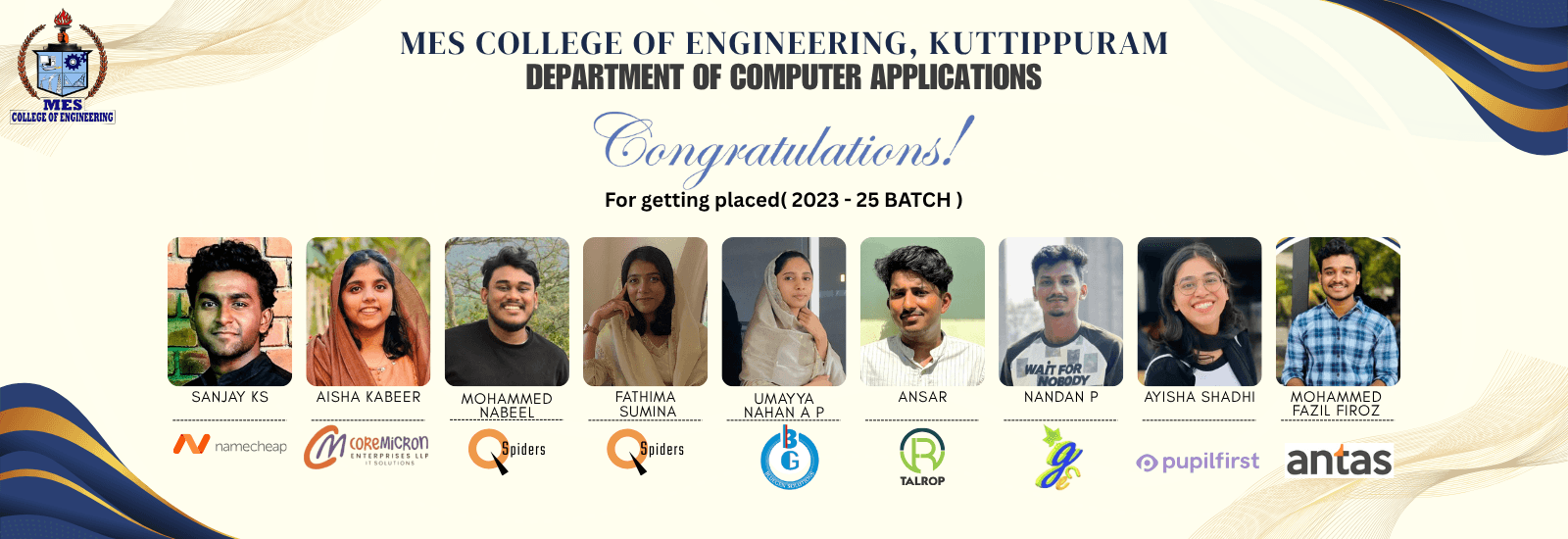 Placement 2023-25