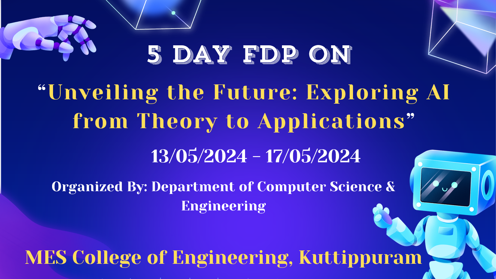 5 Day FDP Organized by CSE